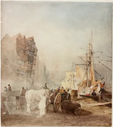 The Quayside, Newcastle upon Tyne (bodycolour)